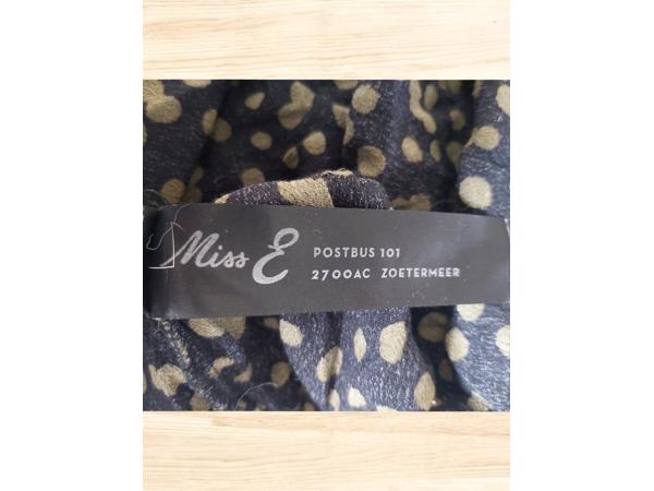 Miss Etam tuniek stippel zwart khaki XL