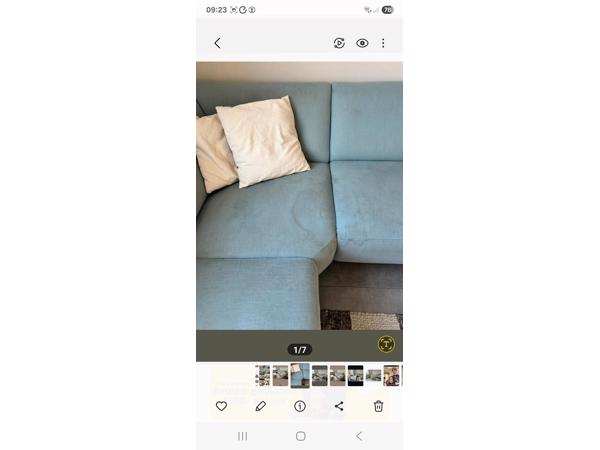 Hoekbank nog in goede staat