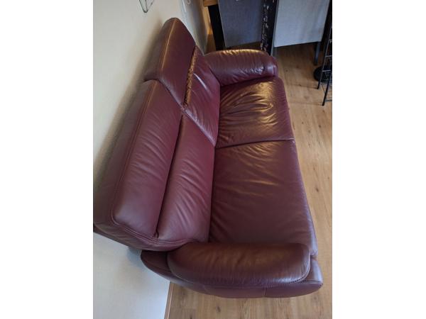 2 zits bankstel leer