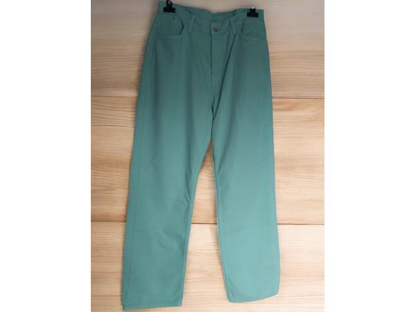 Jeans mintgroen recht model L/40