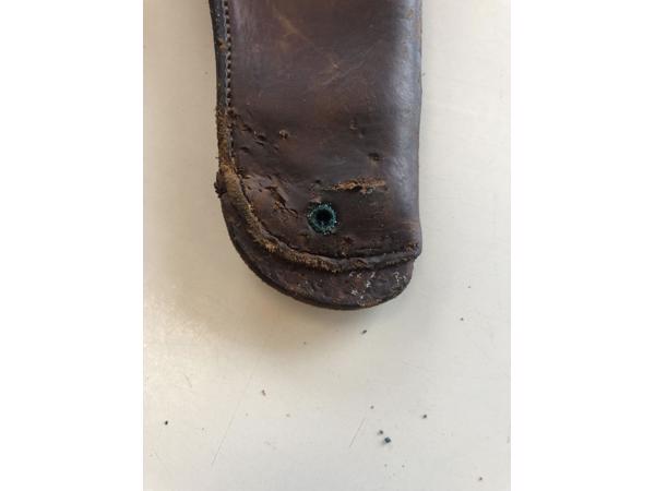 Oude leren holster US