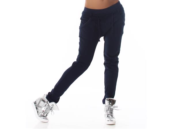 Relaxbroek, joggingbroek, donkerblauw, maat 36 (nieuw)