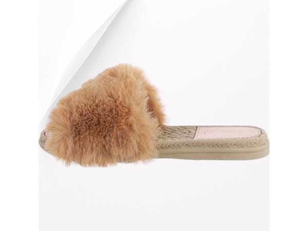 Givana Fluffy muiltjes - slippers camel 39