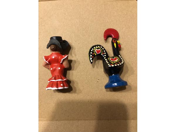 Portugal beeldjes haan en danseres beeldje beeld