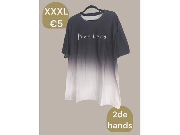 Heren T-Shirt Free Lord grijs XXXL