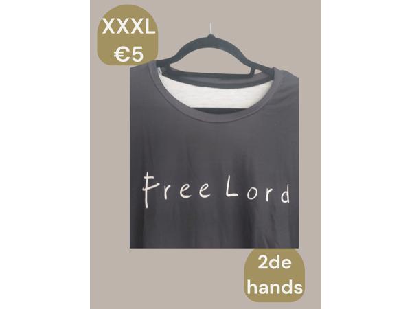 Heren T-Shirt Free Lord grijs XXXL