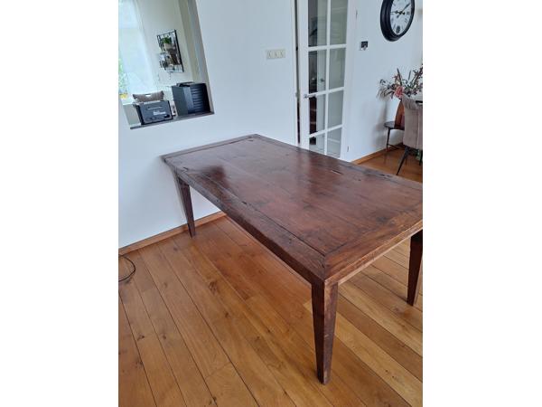 Massief teakhouten eettafel