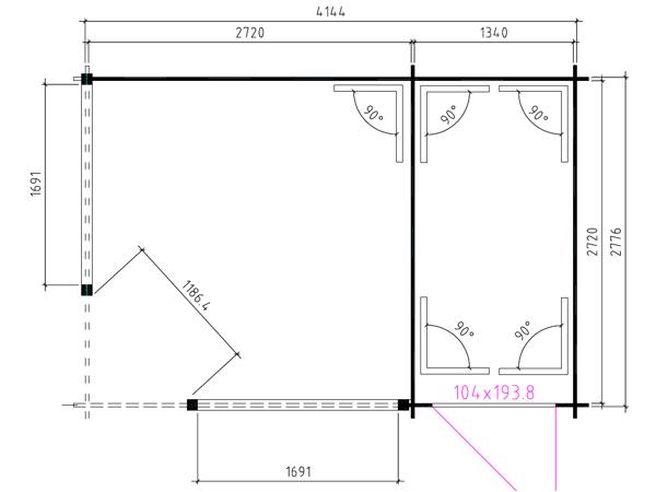 NIEUW Tuinhuis Paviljoen P4355