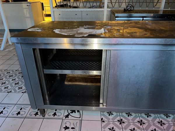 RVS Warmhoudkast + presentatieplaat