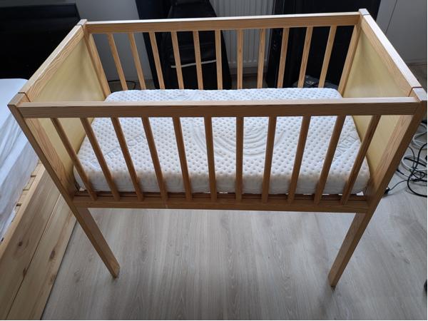 Wieg, 80x40cm, matras inbegrepen