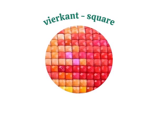 nr 38 Diamond Painting roze boom 50x40cm (vierkant)