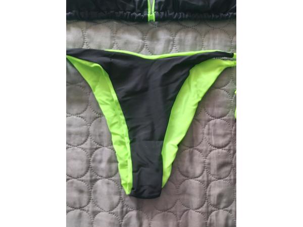 Bikini neon groen zwart L