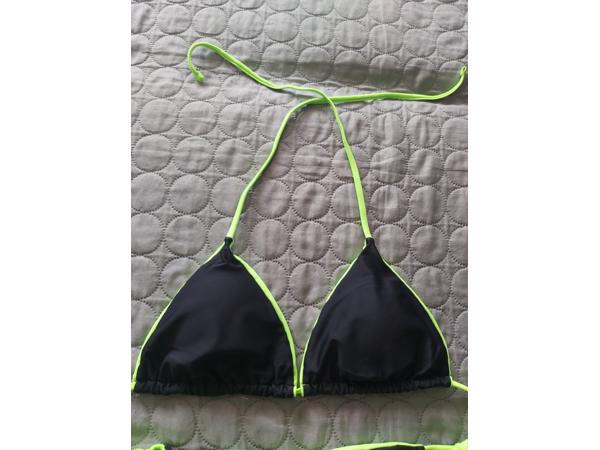 Bikini neon groen zwart L