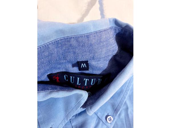 Culture blauwe overhemd maat M