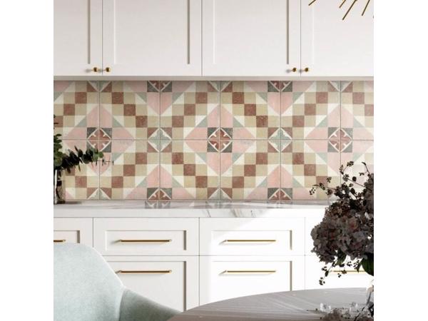 Vintage tegels Valenciaans keramiek 22,3x22,3 cm tegels