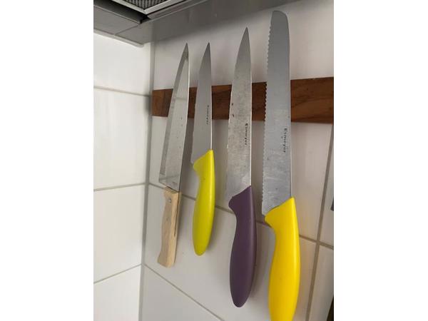 4 snijmessen voor in keuken/koken