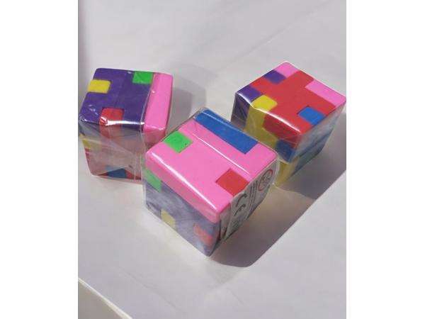 3x gum kubus puzzel 3x3cm