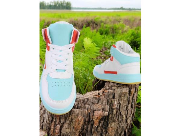 Hoge sneakers blauw rood 39