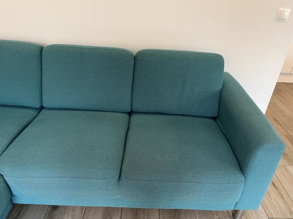 Nette stoffen hoekbank