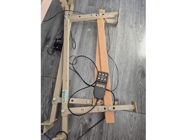 Bed 2x eenpersoons lattenbodem Auping + matrassen