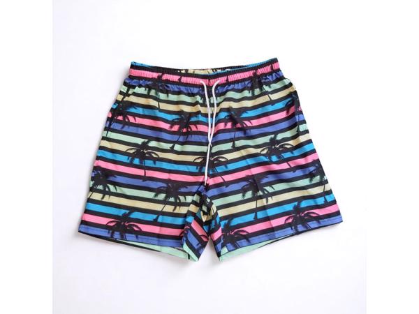 Zwembroek - short meerkleurig met palmbomen XXL