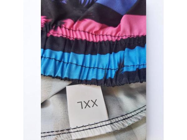 Zwembroek - short meerkleurig met palmbomen XXL