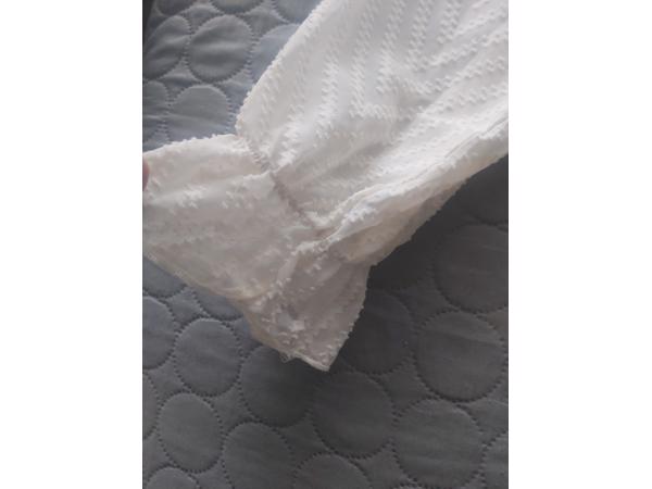 Tuniek met doorschijnende mouwen creme XL/44