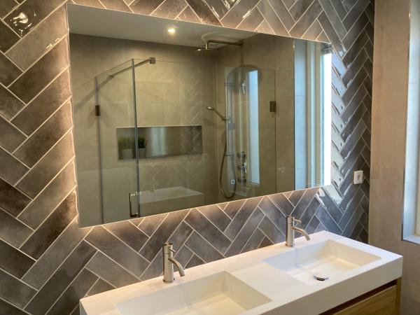 Cifre ceramica moon grey handvorm en visgraat tegel 7,5x30