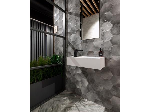 Cifre ceramica moon grey handvorm en visgraat tegel 7,5x30