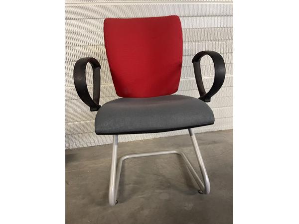 3 Rode Bureaustoelen