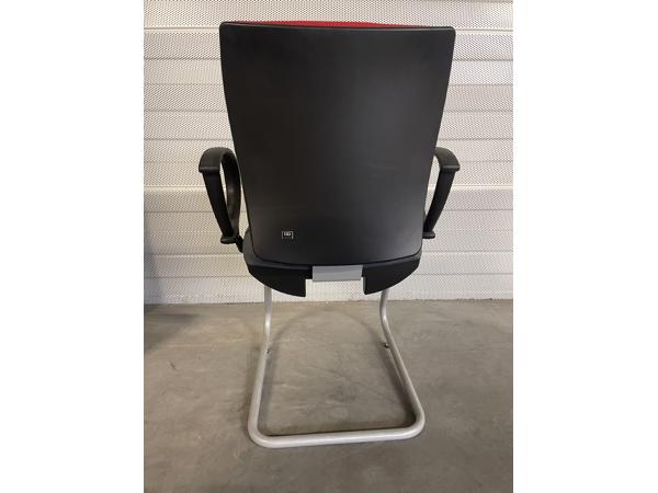 3 Rode Bureaustoelen