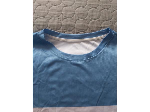 T-shirt gestreept wit blauw donkerblauw XXXL