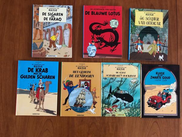 Hergé De avonturen van Kuifje serie 7 stuks Hardcover strips