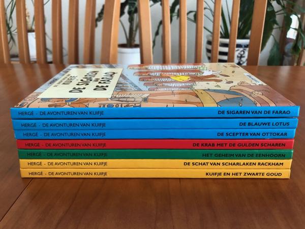 Hergé De avonturen van Kuifje serie 7 stuks Hardcover strips
