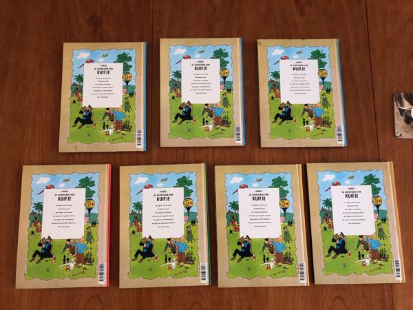 Hergé De avonturen van Kuifje serie 7 stuks Hardcover strips