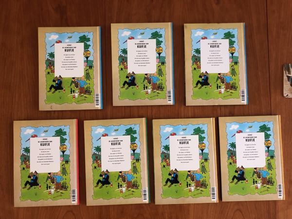 Hergé De avonturen van Kuifje serie 7 stuks Hardcover strips