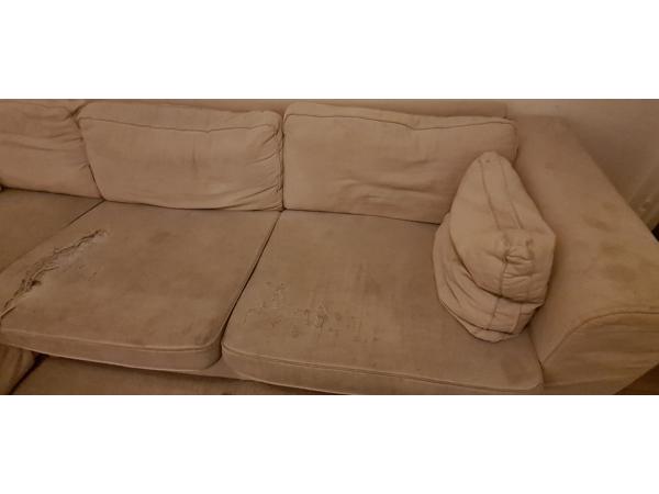 Gebruikte grote hoekbank