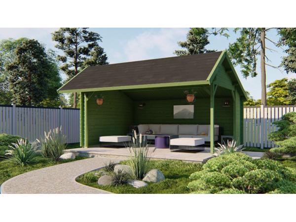 Blokhut - Tuinhuis Thüringen | 44 mm | vuren onbehandeld