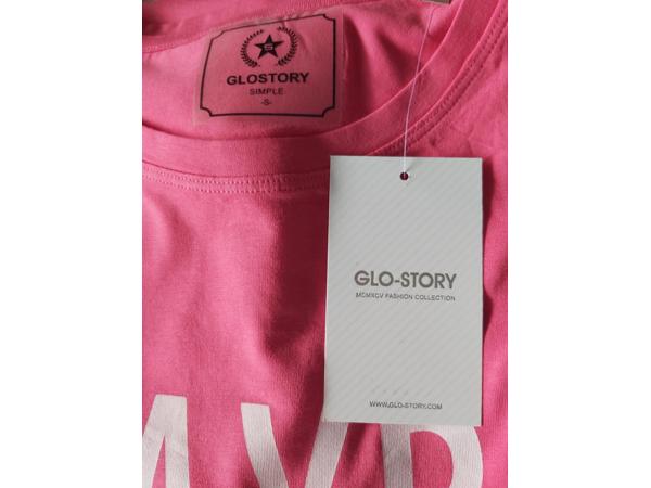 Glo-Story t-shirt mayby met kwastjes donkerroze S