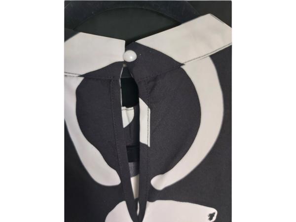 Mouwloze zomerjurk zwart wit 2XL