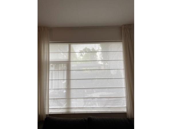 Mooi vouwgordijn gebroken wit