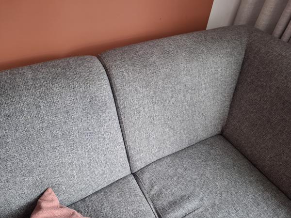 Mooie antraciet hoekbank