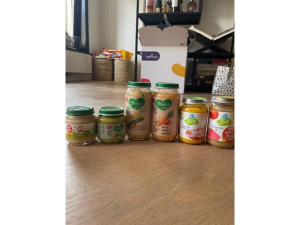 Babyvoeding potjes (fruit en groente van de AH)