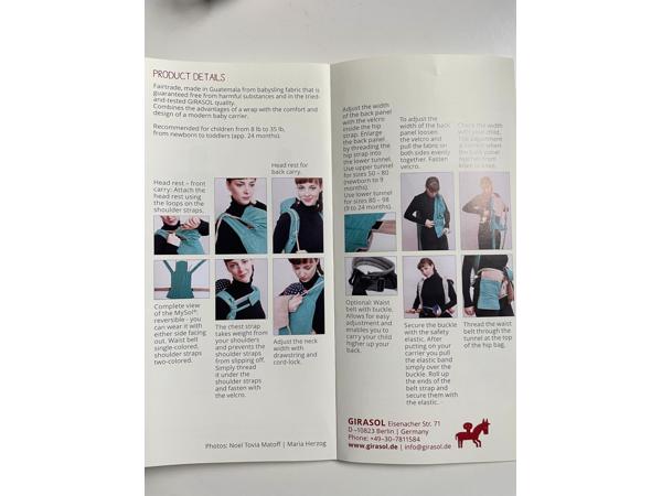 Babydrager van #MY Sol the Meh Dai van #GIRASOL, grijs