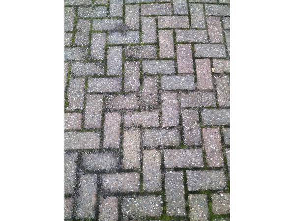 +-25m² oprit stenen