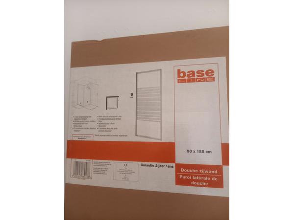 Douche zijwand en draaideur