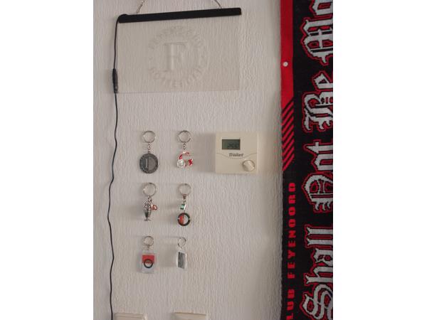Feyenoord sjaals, sleutel hangers, lichtgevende Wandboard, v