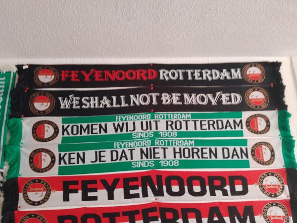 Feyenoord sjaals, sleutel hangers, lichtgevende Wandboard, v