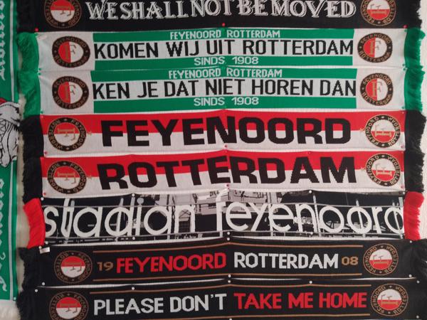 Feyenoord sjaals, sleutel hangers, lichtgevende Wandboard, v