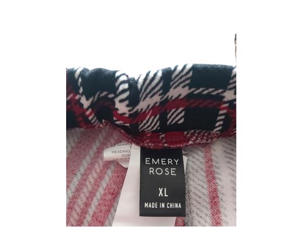 Stretchy broek geruit rood XL